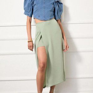 R.G. Kane Hestia Skirt- Sage Green